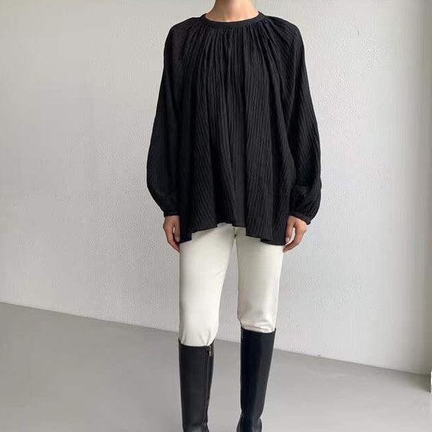 ギャザーボリュームスリーブシアーブラウス﻿﻿﻿ 5988-画像11-韓国ファッション通販POPREA［ポップリア］