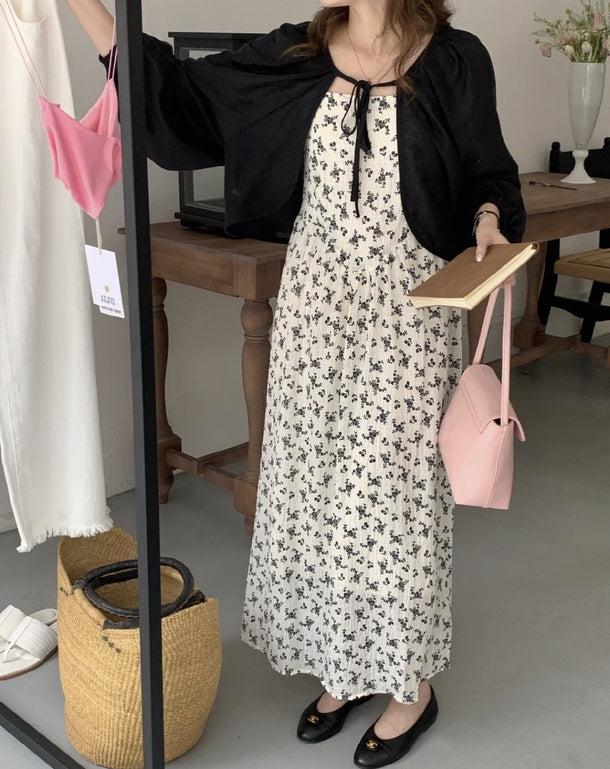 シアーボレロ&フラワーキャミワンピース﻿ 6095-画像11-韓国ファッション通販POPREA［ポップリア］