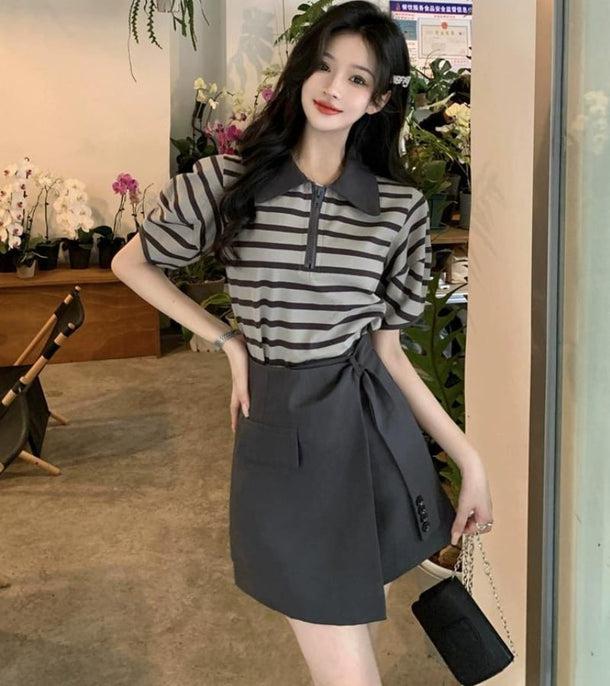 ハーフジップアップポロシャツ 6075-画像11-韓国ファッション通販POPREA［ポップリア］