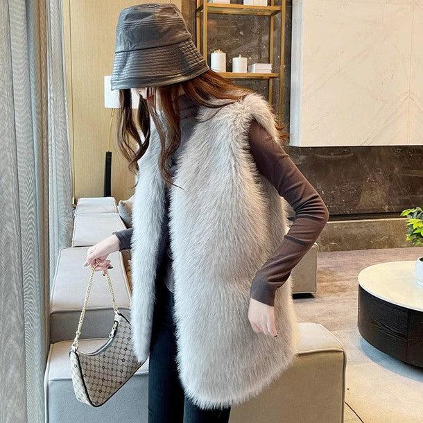 ボリュームエコファーベスト 6305-画像11-韓国ファッション通販POPREA［ポップリア］