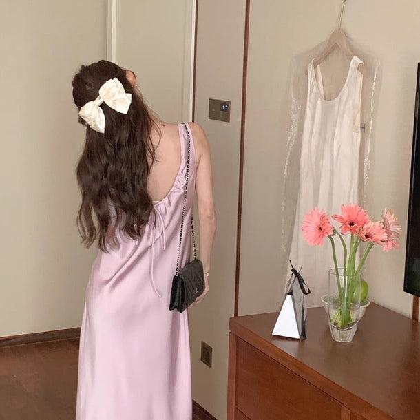 バックオープンリボンワンピース﻿ 6097-画像11-韓国ファッション通販POPREA［ポップリア］