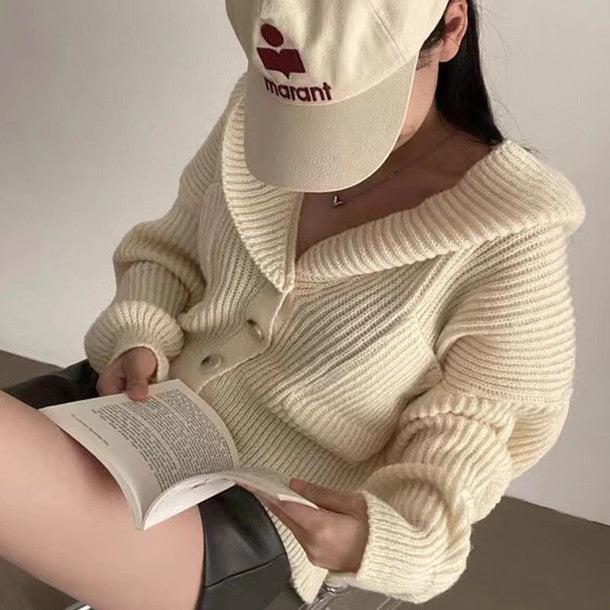 リブニットフードカーディガン 6331-画像11-韓国ファッション通販POPREA［ポップリア］