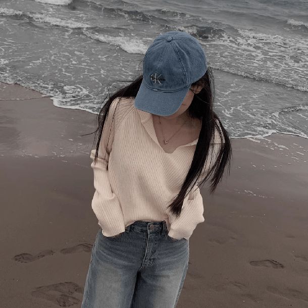 4カラーショートリブニット 6427-画像11-韓国ファッション通販POPREA［ポップリア］