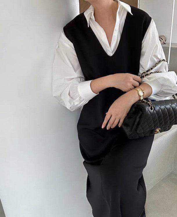 バックスリットジャンパースカート﻿ 6198-画像11-韓国ファッション通販POPREA［ポップリア］