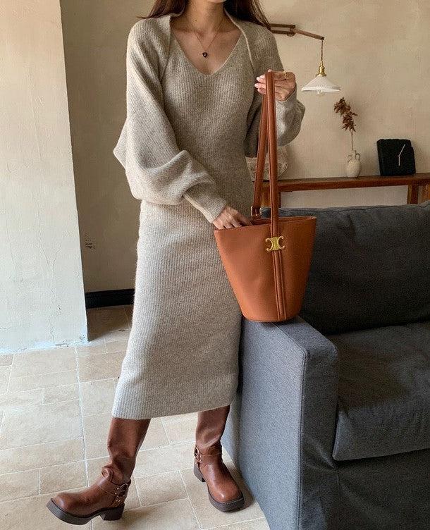 ニットボレロ＆キャミニットワンピース 6316-画像11-韓国ファッション通販POPREA［ポップリア］