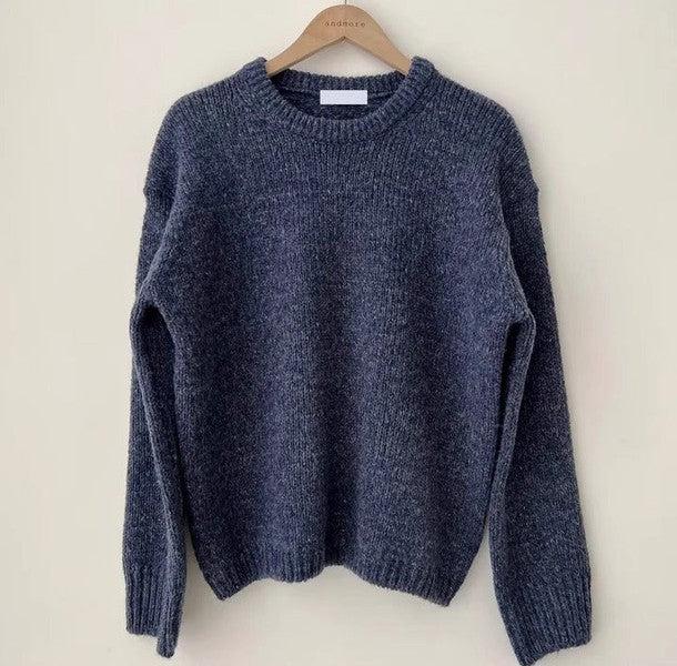 ラウンドネックドロップショルダーニット﻿﻿﻿﻿﻿ 6267-画像11-韓国ファッション通販POPREA［ポップリア］