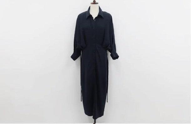 ドルマンスリーブシャツワンピース 6519-画像11-韓国ファッション通販POPREA［ポップリア］