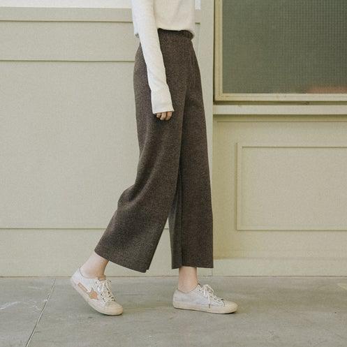 フリースワイドレッグパンツ 6417-画像11-韓国ファッション通販POPREA［ポップリア］