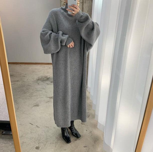 タートルネックニットロングワンピース 6315-画像11-韓国ファッション通販POPREA［ポップリア］