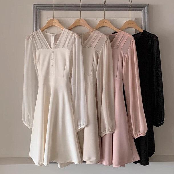 シアーパフリボンミニワンピース﻿﻿ 6565-画像11-韓国ファッション通販POPREA［ポップリア］