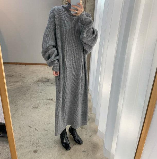 タートルネックニットロングワンピース 6315-画像12-韓国ファッション通販POPREA［ポップリア］