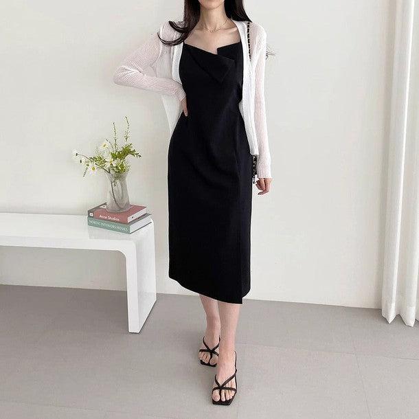 アンバランスネックビスチェワンピース﻿﻿ 6573-画像12-韓国ファッション通販POPREA［ポップリア］