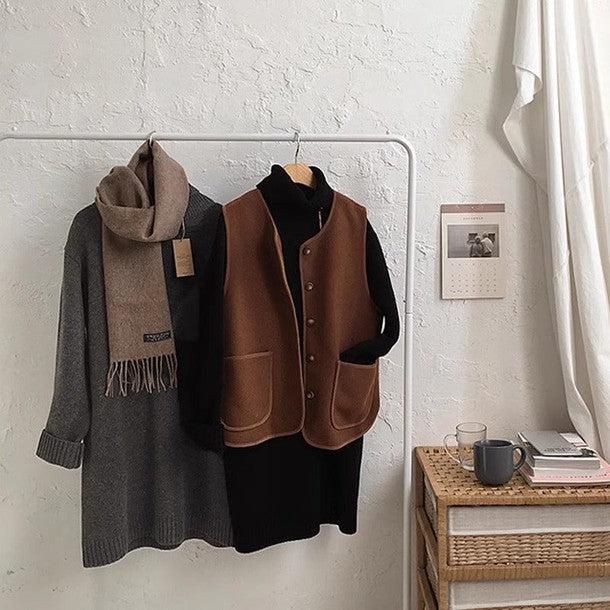 ミディ丈タートルネックワンピースニット 6457-画像12-韓国ファッション通販POPREA［ポップリア］