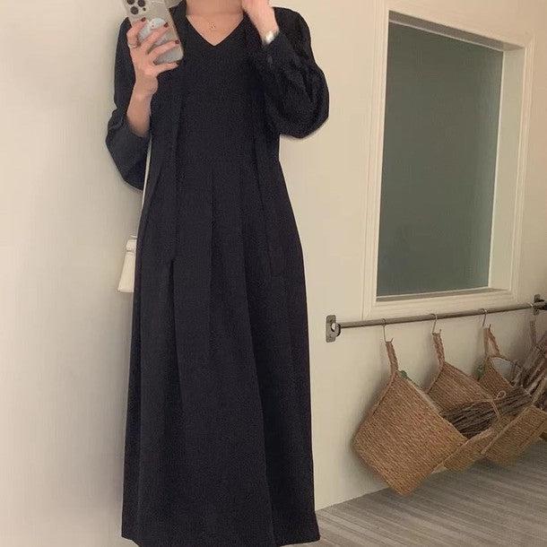 ロングスリーブAラインワンピース 6464-画像12-韓国ファッション通販POPREA［ポップリア］