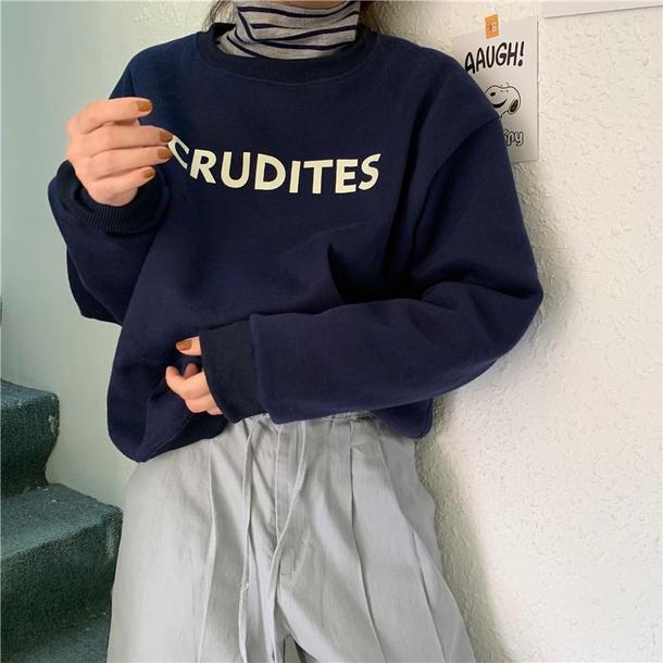 フレンチロゴトレーナー﻿﻿ 6514-画像12-韓国ファッション通販POPREA［ポップリア］