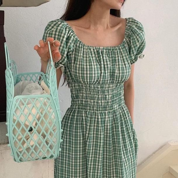 ギンガムチェック2wayワンピース﻿ 6808-画像12-韓国ファッション通販POPREA［ポップリア］