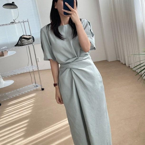 ウエストマークワンピース 6820-画像12-韓国ファッション通販POPREA［ポップリア］