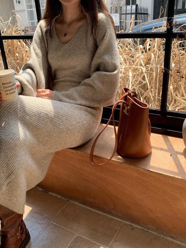 ニットボレロ＆キャミニットワンピース 6316-画像12-韓国ファッション通販POPREA［ポップリア］