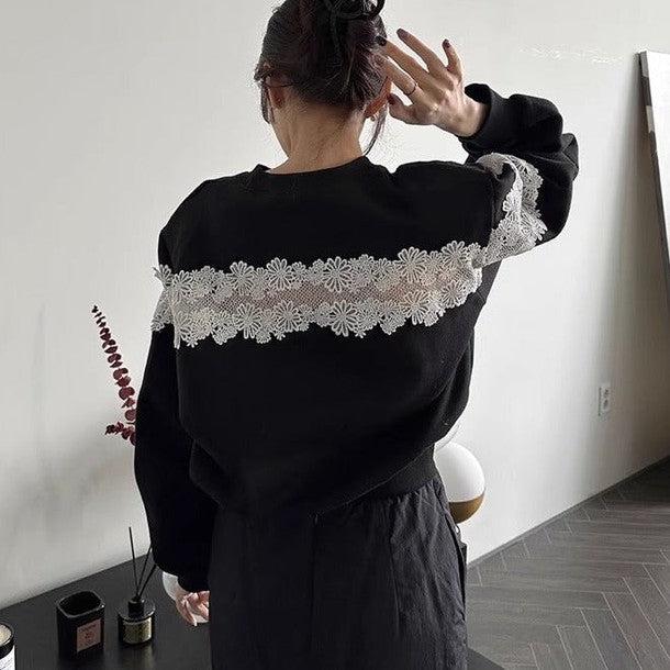 レースドッキングスウェット 6437-画像12-韓国ファッション通販POPREA［ポップリア］