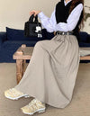 ベルト付きボックスプリーツロングスカート﻿﻿﻿ 6257-画像13-韓国ファッション通販POPREA［ポップリア］