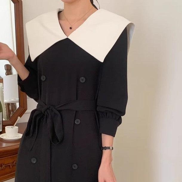 ビックカラーダブルブレストワンピース 6453-画像13-韓国ファッション通販POPREA［ポップリア］