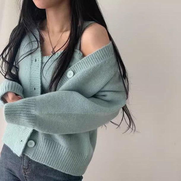 ニットキャミ&ショートカーディガン﻿﻿﻿﻿﻿ 6266-画像13-韓国ファッション通販POPREA［ポップリア］