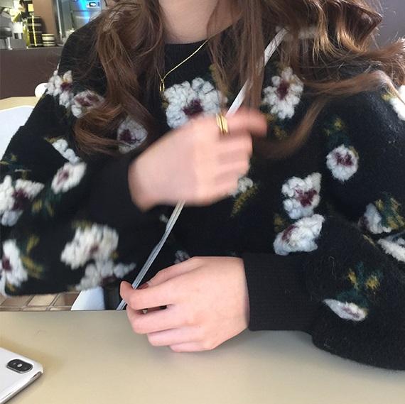 フラワーボアプルオーバー 6470-画像13-韓国ファッション通販POPREA［ポップリア］