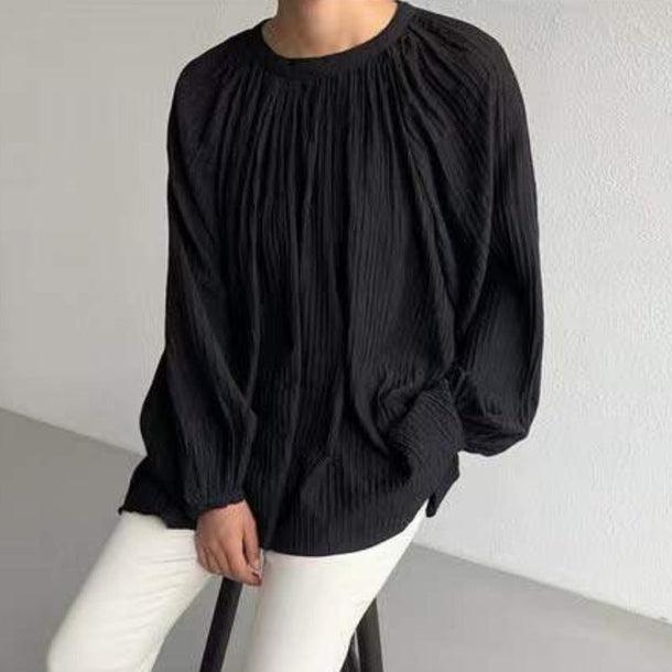 ギャザーボリュームスリーブシアーブラウス﻿﻿﻿ 5988-画像13-韓国ファッション通販POPREA［ポップリア］