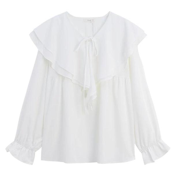 フリルオーバーワンピース﻿ 6093-画像13-韓国ファッション通販POPREA［ポップリア］