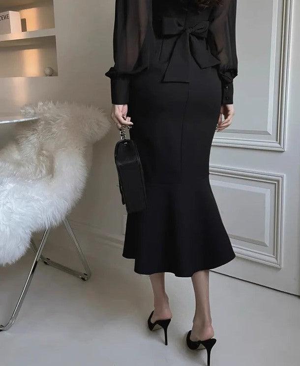 シアーマーメイドワンピースドレス 6382-画像13-韓国ファッション通販POPREA［ポップリア］