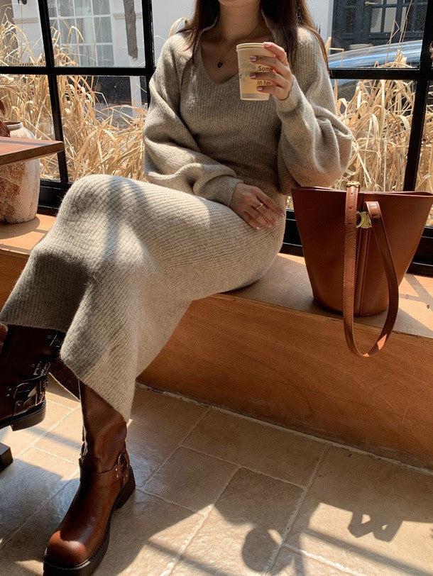 ニットボレロ＆キャミニットワンピース 6316-画像13-韓国ファッション通販POPREA［ポップリア］