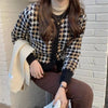千鳥格子ショートカーディガン 6602-画像13-韓国ファッション通販POPREA［ポップリア］