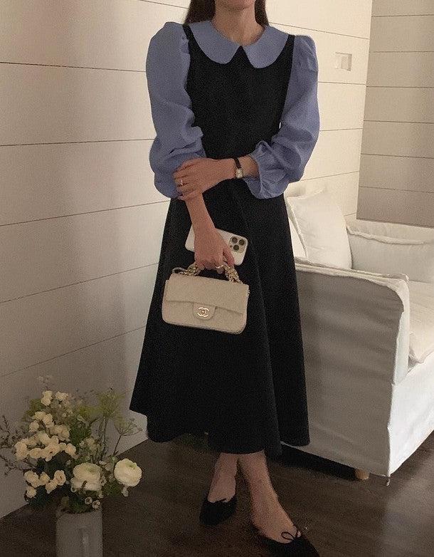 丸襟ブラウスドッキングワンピース 6489-画像13-韓国ファッション通販POPREA［ポップリア］