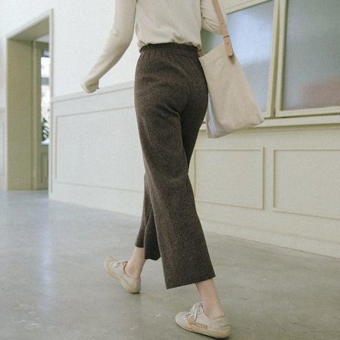 フリースワイドレッグパンツ 6417-画像13-韓国ファッション通販POPREA［ポップリア］