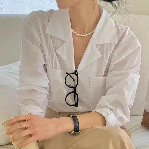 2ポケットフロントラインシャツ 6501-画像13-韓国ファッション通販POPREA［ポップリア］