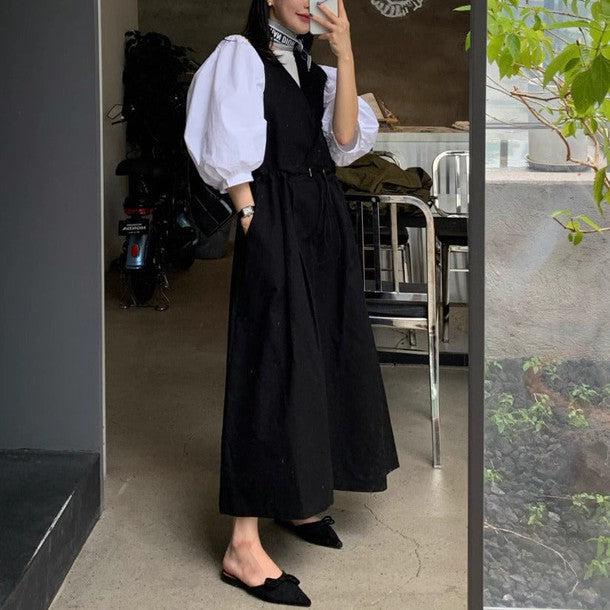 ウエストギャザージャンパースカート 6196-画像13-韓国ファッション通販POPREA［ポップリア］