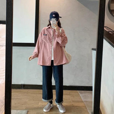 コーデュロイシャツジャケット﻿﻿﻿﻿﻿ 6269-画像13-韓国ファッション通販POPREA［ポップリア］