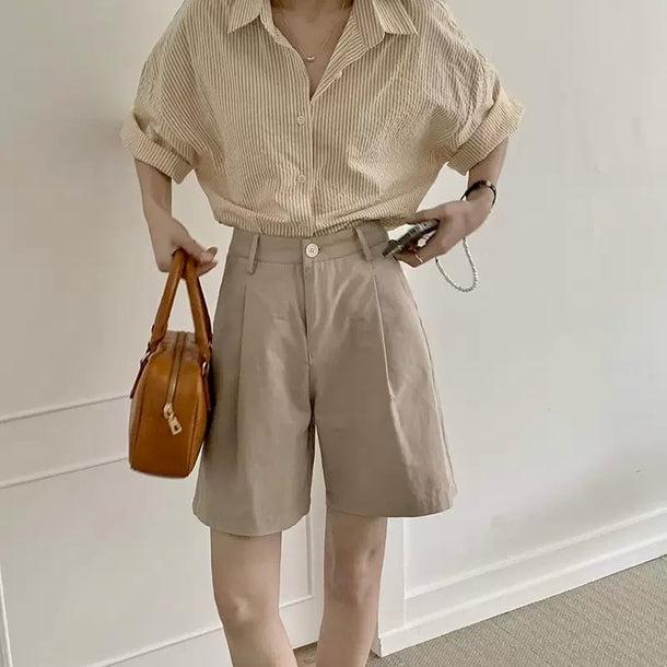 シンプルストライプシャツ 6061-画像13-韓国ファッション通販POPREA［ポップリア］