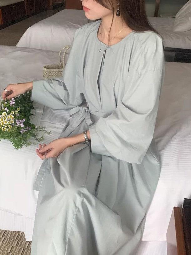 ラウンドネックプリーツワンピース ﻿ 6531-画像14-韓国ファッション通販POPREA［ポップリア］