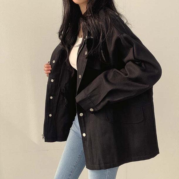 オーバーサイズウエストギャザーパーカー 6134-画像14-韓国ファッション通販POPREA［ポップリア］