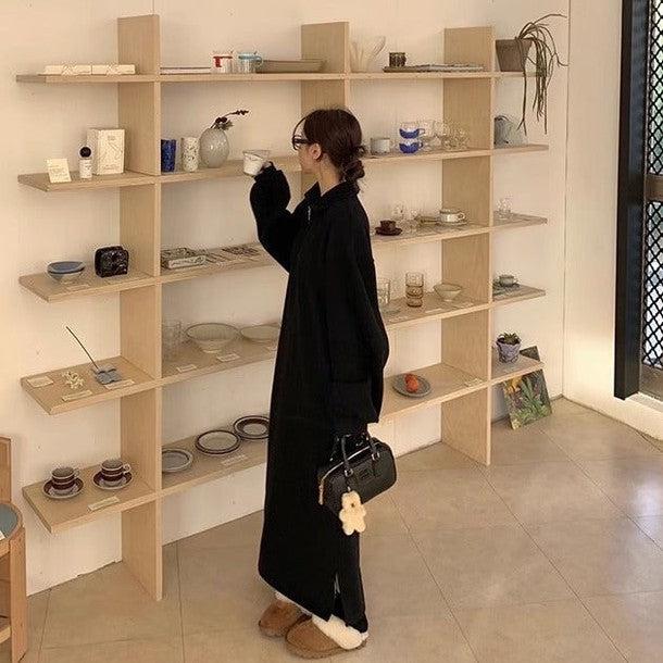 襟付きハーフジッパーワンピース 6439-画像14-韓国ファッション通販POPREA［ポップリア］