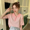 ブロックチェックバイカラーポロシャツ 6071-画像14-韓国ファッション通販POPREA［ポップリア］