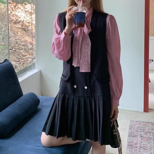 レースリボンフェミニンブラウス﻿ 6225-画像14-韓国ファッション通販POPREA［ポップリア］