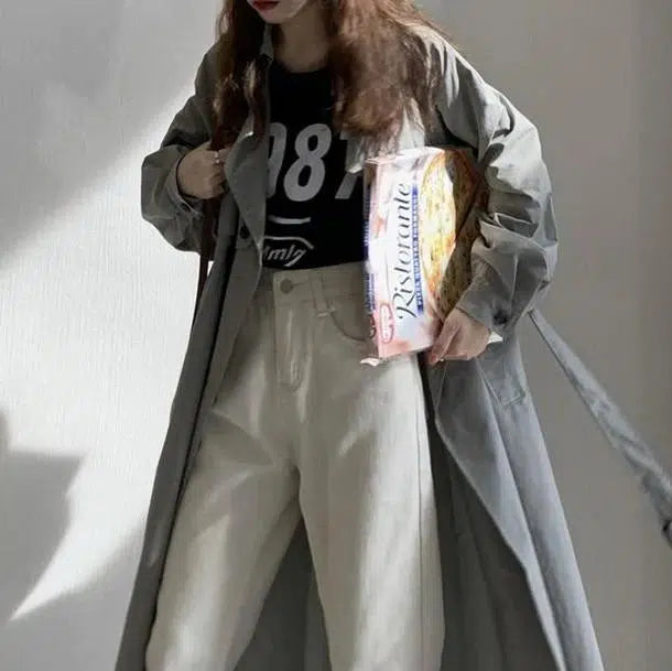 袖コンシャストレンチコート﻿ 6560-画像14-韓国ファッション通販POPREA［ポップリア］