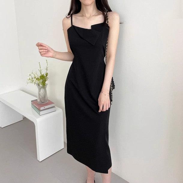 アンバランスネックビスチェワンピース﻿﻿ 6573-画像14-韓国ファッション通販POPREA［ポップリア］