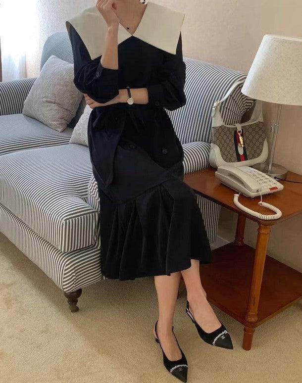 ビックカラーダブルブレストワンピース 6453-画像14-韓国ファッション通販POPREA［ポップリア］