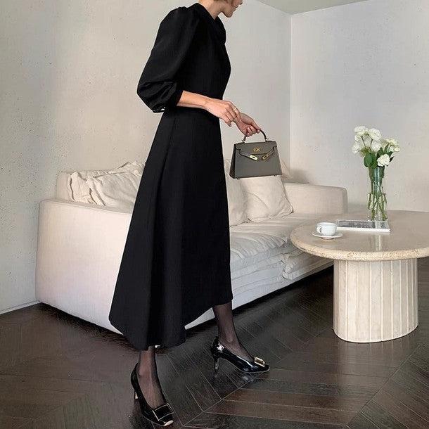 ドレープフロントネックワンピース﻿ 6445-画像14-韓国ファッション通販POPREA［ポップリア］