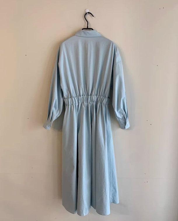 ハイウエストマキシシャツワンピース 6477-画像15-韓国ファッション通販POPREA［ポップリア］