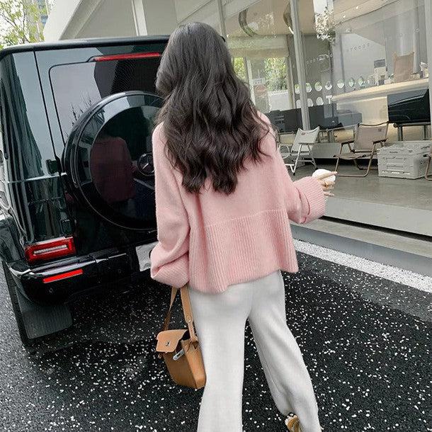 袖リブ折り返しニットプルオーバー﻿﻿﻿﻿﻿ 6265-画像15-韓国ファッション通販POPREA［ポップリア］