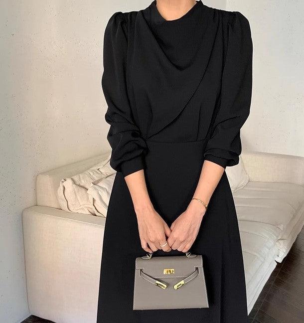 ドレープフロントネックワンピース﻿ 6445-画像15-韓国ファッション通販POPREA［ポップリア］